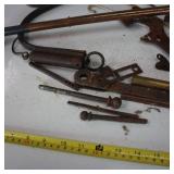 Vintage collection of gas Lamp and parts