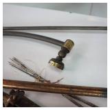 Vintage collection of gas Lamp and parts