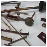 Vintage collection of gas Lamp and parts