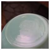 Vintage Vaseline dishes and silver ware