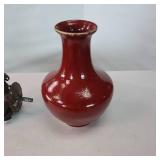 Vintage ornate light and vase