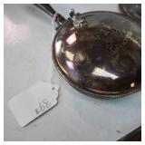 Vintage collection of Silver plated items plus a nice bed warmer!
