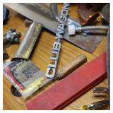 Large Lot - table top of Misc. Tools and accessories