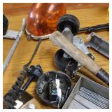 Large Lot - table top of Misc. Tools and accessories