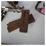 Vintage Tools:  hand drills, planers, wood bits, iron irons and steel wedges