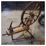 Vintage Wooden Spinning Wheel