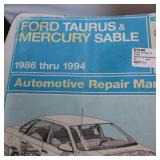 Several Chilton Ford Manuals for service