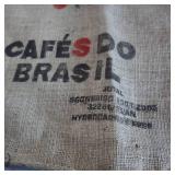 Authentic Brasil Burlap Coffee Bag