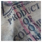 3 Burlap Coffee Bags - Large