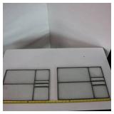 Two Beautiful Leaded Glass Crystal Windows