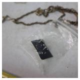 Jewelry (some silver) and heavy duty jewelry box