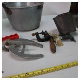 Misc. Stuff - pigeon thrower and buckets