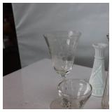 Nice crystal and candle holders