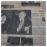 Kennedy has been Slain!  Newspaper editions of reporting in local papers