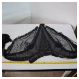 Very heavy lace with vintage beadwork and stones