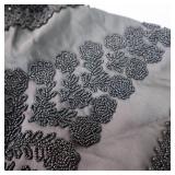 Very heavy lace with vintage beadwork and stones