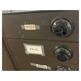 Industrial Steel Double-Column Locker Safe with Combination Lock Drawers