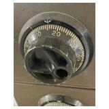 Industrial Steel Double-Column Locker Safe with Combination Lock Drawers