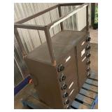 Industrial Steel Double-Column Locker Safe with Combination Lock Drawers
