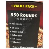 Federal 550 Rounds .22 Long Rifle Hollow Point Value Pack