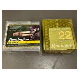 Remington 22 Long Rifle Rimfire Ammunition Lot of 2 Boxes 100 Rounds Each