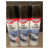 Lot of 3 Birchwood Casey Gun Scrubber Firearm Cleaner 13oz Cans