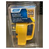 Camco 30 Amp RV Male Plug Replacement with Power Grip Handle
