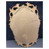 Syroco Ornate Oval Wall Mirror with Gold Frame