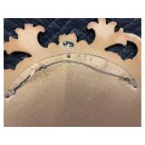 Syroco Ornate Oval Wall Mirror with Gold Frame