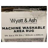 Wyatt & Ash Machine Washable Area Rug 5ft 3in x 7ft 5in