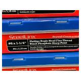 Lot of 5 SteelLinx #6 x 1-1/4 inch Phillips Bugle Head Drywall Screws