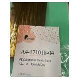 Set of 400 Promei PE Cellophane Candy Bags 4x7.1 in - Green
