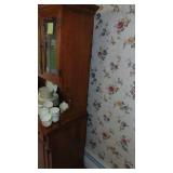 Young Republic 2 Piece Maple Hutch. 70" x 52" x 19" (Contents on top not included)