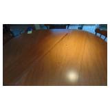 Maple Drop Side Table with 4 Chairs and 4 Leafs
