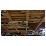 Contents of Ceiling, 2 Corners, Under Workbench and Lights in the Ceiling that Plug In