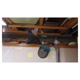 Contents of Ceiling, 2 Corners, Under Workbench and Lights in the Ceiling that Plug In