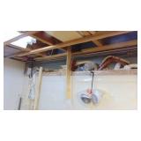 Contents of Ceiling, 2 Corners, Under Workbench and Lights in the Ceiling that Plug In