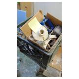 Plastic Crate with Electrical Supples