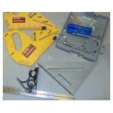 Square, 2 Center Finders and Kreg Jig