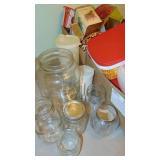 Assorted Jars, Tins and Plastic Containers