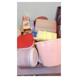Assorted Jars, Tins and Plastic Containers