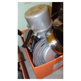 Baking Pans, Kettles, Strainer and Misc