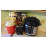 Crock Pot, Toaster, Stanley Thermos, Crepe Maker and Misc