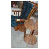 Platform Rocker and Plant Stand