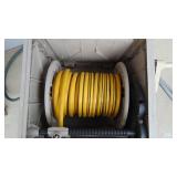 6ft Wooden Bench and Hose Reel with Hose
