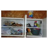 Contents of 3 Metal Wall Cabinets (cabinets not included)