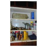 Contents of 3 Metal Wall Cabinets (cabinets not included)