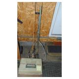 Fishing Rods, Net and Tackel Box "Very Full"