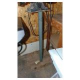 6in Back and Decker Bench Grinder on Stand and Ceiling Pole Down Light