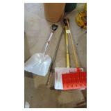 2- Snow Shovels, Craftsman Scoop and Metal Bar